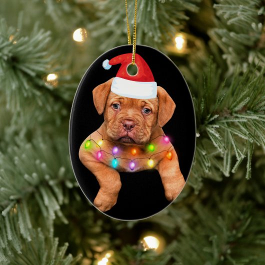 Weihnachtsdekoration für Hundefreunde p Keramik Ornament (Baum)
