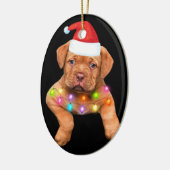 Weihnachtsdekoration für Hundefreunde p Keramik Ornament (Links)
