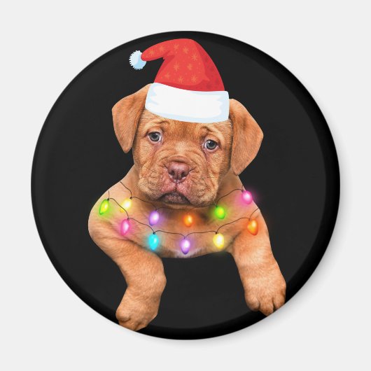 Weihnachtsdekoration für Hundefreunde p Magnet (Vorne)