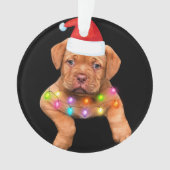 Weihnachtsdekoration für Hundefreunde p Ornament (Vorderseite)
