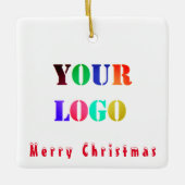 Weihnachtsdekoration für kundenspezifische Firmenl Keramikornament (Vorderseite)