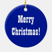 Weihnachtsdekoration für Motorräder | Benutzerdefi Keramik Ornament (Hinten)