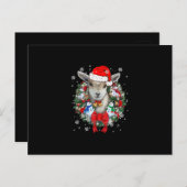 Weihnachtsdekoration für Ziegen Weihnachtsgeschenk Einladungspostkarte (Vorne/Hinten)