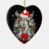 Weihnachtsdekoration für Ziegen Weihnachtsgeschenk Keramik Ornament (Rechts)