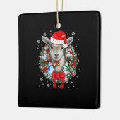 Weihnachtsdekoration für Ziegen Weihnachtsgeschenk Keramikornament (Links)