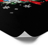 Weihnachtsdekoration für Ziegen Weihnachtsgeschenk Poster (Ecke)