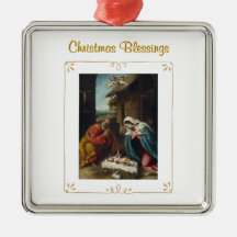 Weihnachtsdekoration Geburt Christi Religiöser Sch