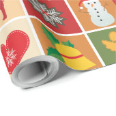 Weihnachtsdekoration Geschenkpapier (Rolleneckpunkt)