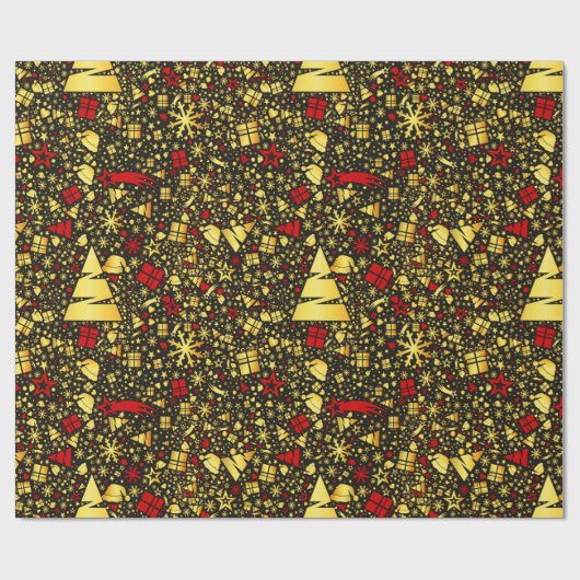 Weihnachtsdekoration Geschenkpapier (Flach)