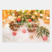 Weihnachtsdekoration Geschenkpapier Set (Vorderseite 3)