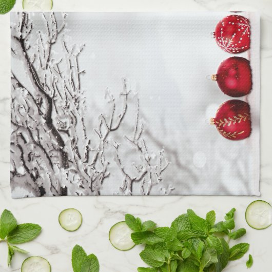 Weihnachtsdekoration Geschirrtuch (Gefaltet)