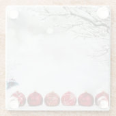 Weihnachtsdekoration Glasuntersetzer (Rückseite)