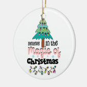 Weihnachtsdekoration glauben an den Zauber der Wei Keramik Ornament (Links)