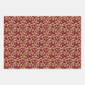 Weihnachtsdekoration, Gold, Silberzweige, Weihnach Geschenkpapier Set (Vorderseite)