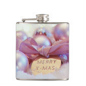 Weihnachtsdekoration Gruß Flachmann (Vorderseite)