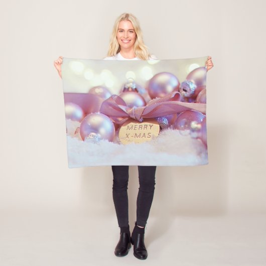 Weihnachtsdekoration Gruß Fleecedecke (Beispiel)