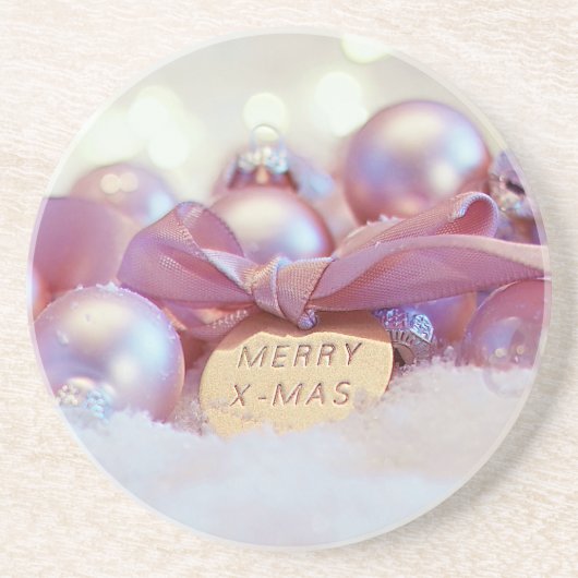 Weihnachtsdekoration Gruß Getränkeuntersetzer (Vorne)