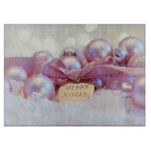 Weihnachtsdekoration Gruß Schneidebrett (Vorderseite)