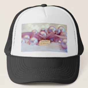 Weihnachtsdekoration Gruß Truckerkappe