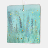 Weihnachtsdekoration im Feuchtwald Keramikornament (Links)