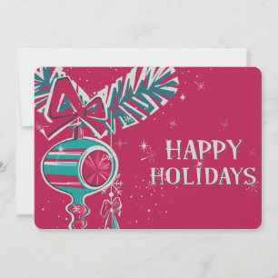 Weihnachtsdekoration im Mittelalter Moderne Feiertagskarte