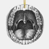 Weihnachtsdekoration im Zahnbüro Keramik Ornament (Vorne)