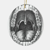 Weihnachtsdekoration im Zahnbüro Keramik Ornament (Links)