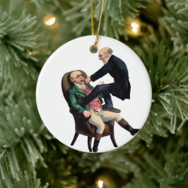 Weihnachtsdekoration im Zahnbüro Keramik Ornament