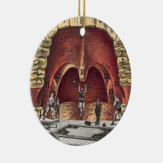 Weihnachtsdekoration im Zahnbüro Keramik Ornament (Rechts)