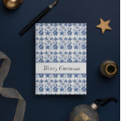 Weihnachtsdekoration in Delft Blue anpassbar Einladung