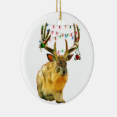 Weihnachtsdekoration Jackalope Keramikornament (Rechts)