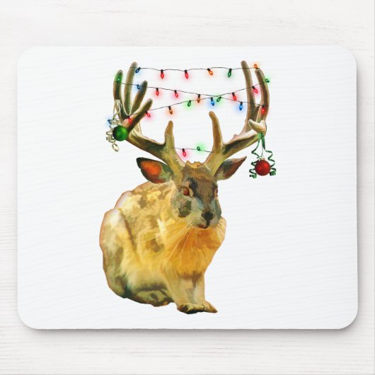 Weihnachtsdekoration Jackalope Mousepad (Vorne)