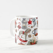 Weihnachtsdekoration Kaffeetasse (Vorderseite Links)