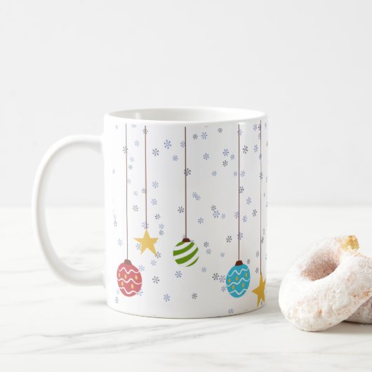 Weihnachtsdekoration kaffeetasse (Mit Donut)