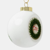 Weihnachtsdekoration keramik Kugel-Ornament (Links)