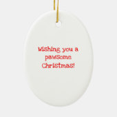 Weihnachtsdekoration Keramik Ornament (Hinten)