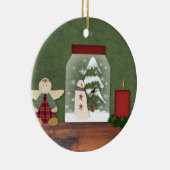 Weihnachtsdekoration Keramik Ornament (Rechts)