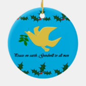 Weihnachtsdekoration Keramik Ornament (Hinten)