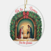 Weihnachtsdekoration Keramik Ornament (Links)