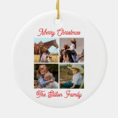 Weihnachtsdekoration Keramik Ornament (Hinten)