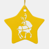 Weihnachtsdekoration Keramik Ornament (Hinten)