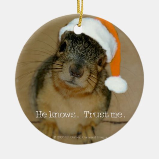 Weihnachtsdekoration Keramik Ornament (Vorne)