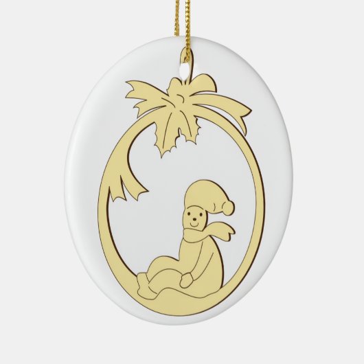 Weihnachtsdekoration Keramik Ornament (Rechts)