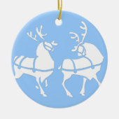 Weihnachtsdekoration Keramikornament (Vorne)
