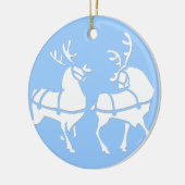 Weihnachtsdekoration Keramikornament (Links)