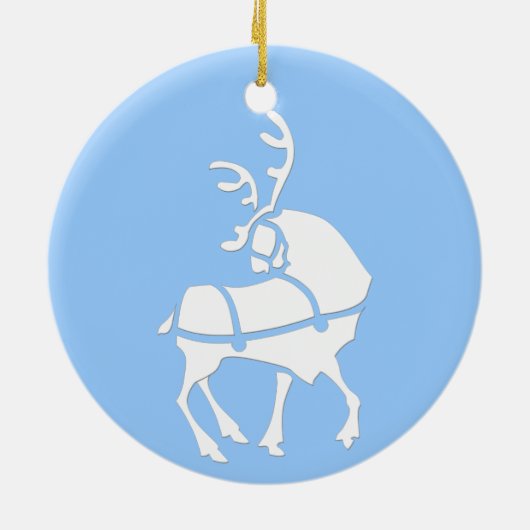 Weihnachtsdekoration Keramikornament (Hinten)