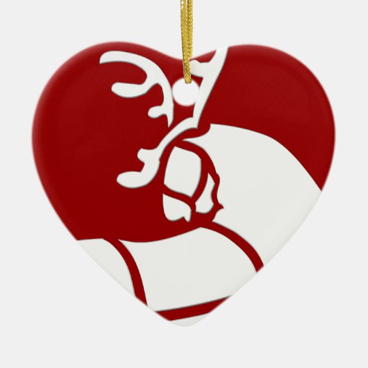 Weihnachtsdekoration Keramikornament (Vorne)