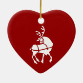 Weihnachtsdekoration Keramikornament (Hinten)