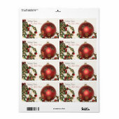 Weihnachtsdekoration Leckerei Backetikett (Vorne)