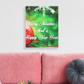 Weihnachtsdekoration Leinwanddruck (Insitu (Wohnzimmer))